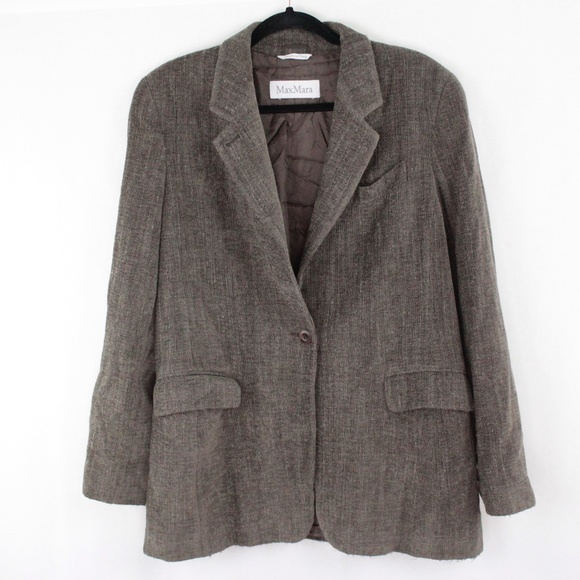 MaxMara Jackets & Blazers - VINTAGE Max Mara Women's Virgin Wool Blend Blazer